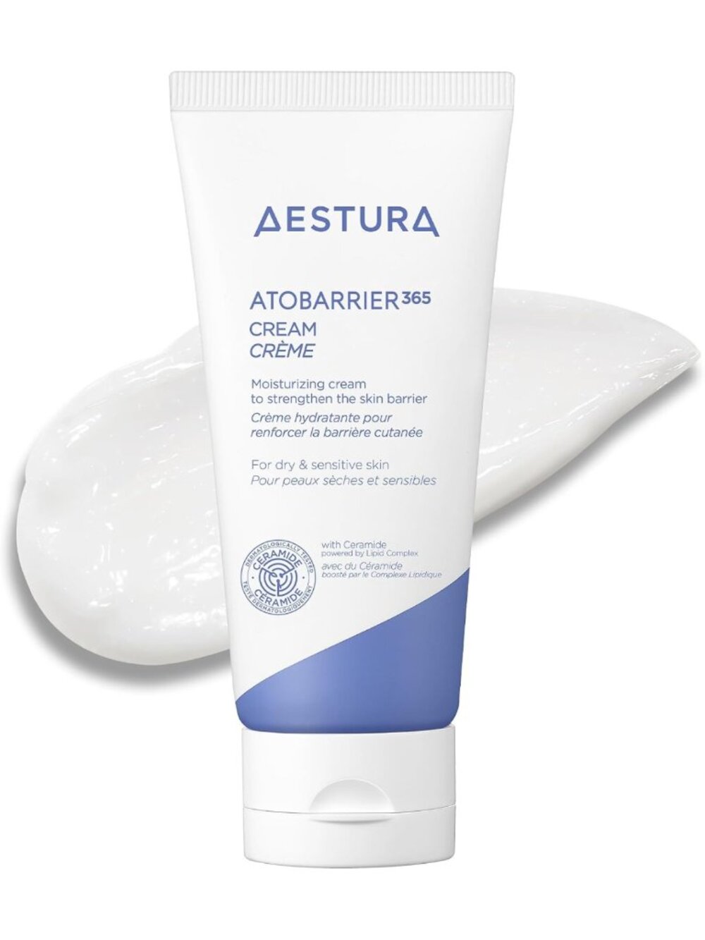 Korean Ceramide Face Moisturizer for Dry Sensitive Skin | 120H Hydration